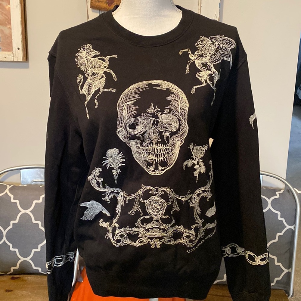 Alexander McQueen Skull embroidered sweatshirt. Great condition.